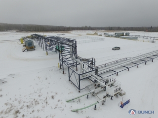 Bunch Rail Terminal Construction in Alberta